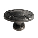 poignee bouton oval bronze vieilli meuble classique rustique 2690c
